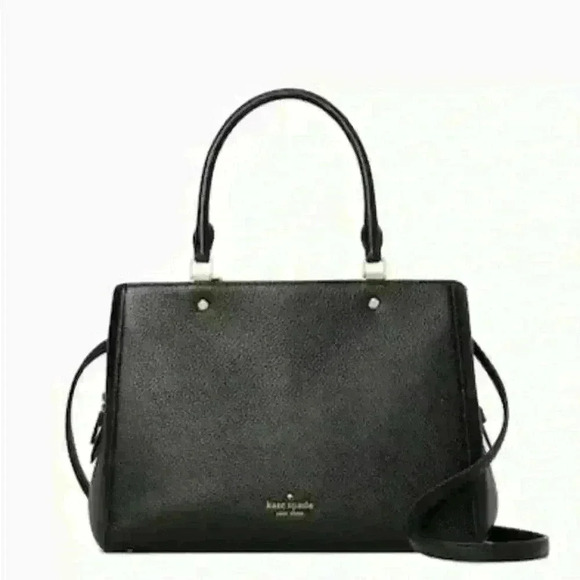 Kate Spade satchel leila medium triple compartment Purse Black - Picture 5 of 9